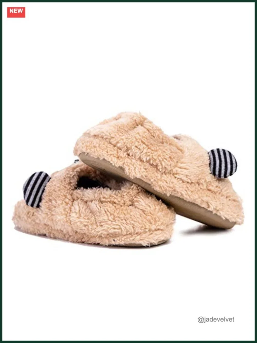 Toddler Boys Cartoon Animal Plush Lining Warm Home Slippers